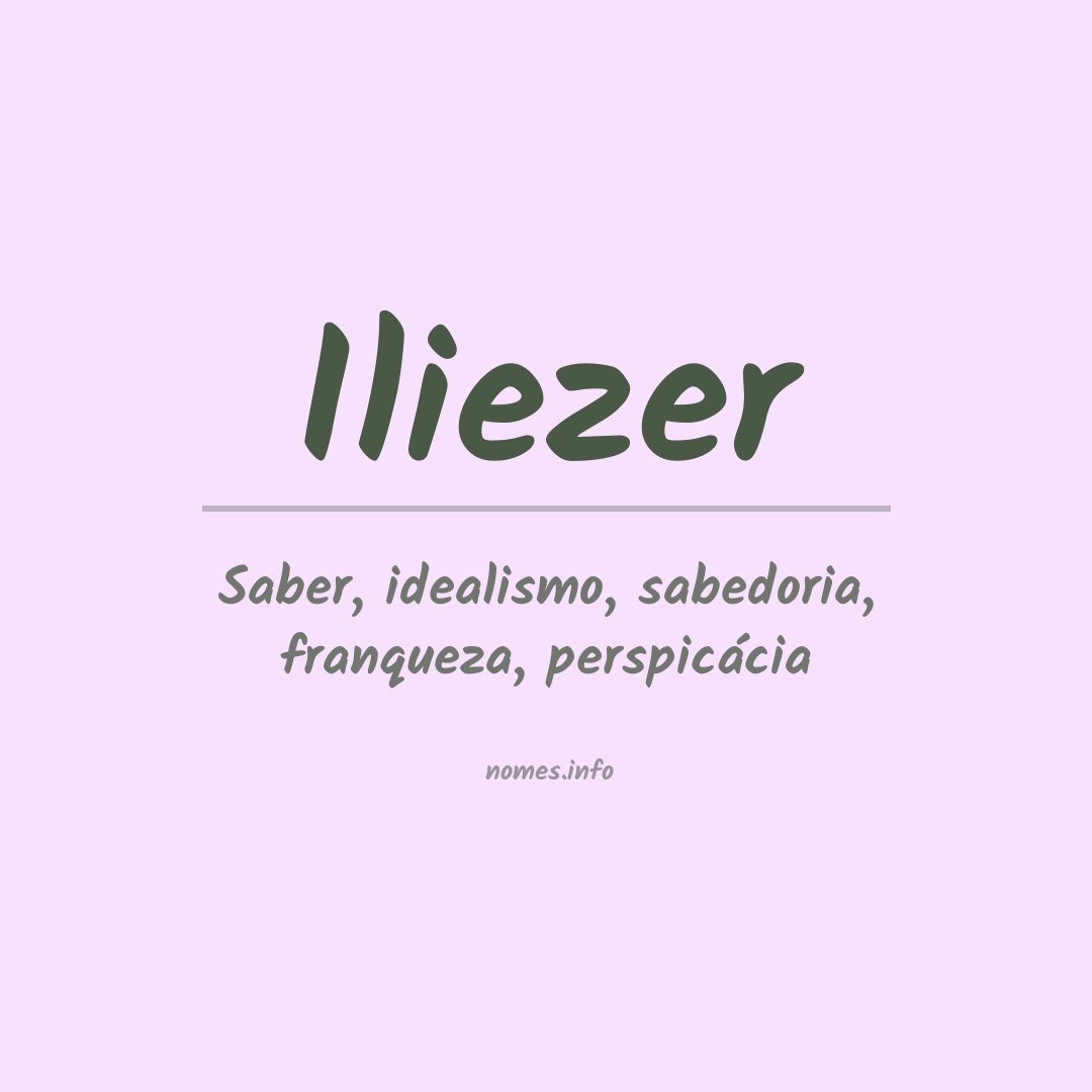 Significado do nome Iliezer