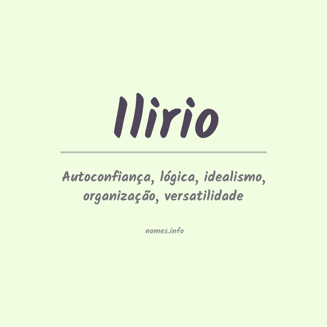 Significado do nome Ilirio