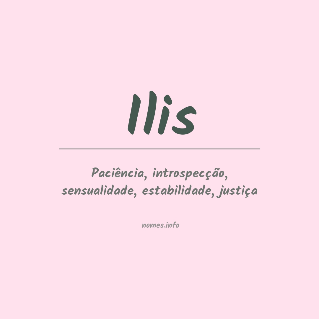 Significado do nome Ilis