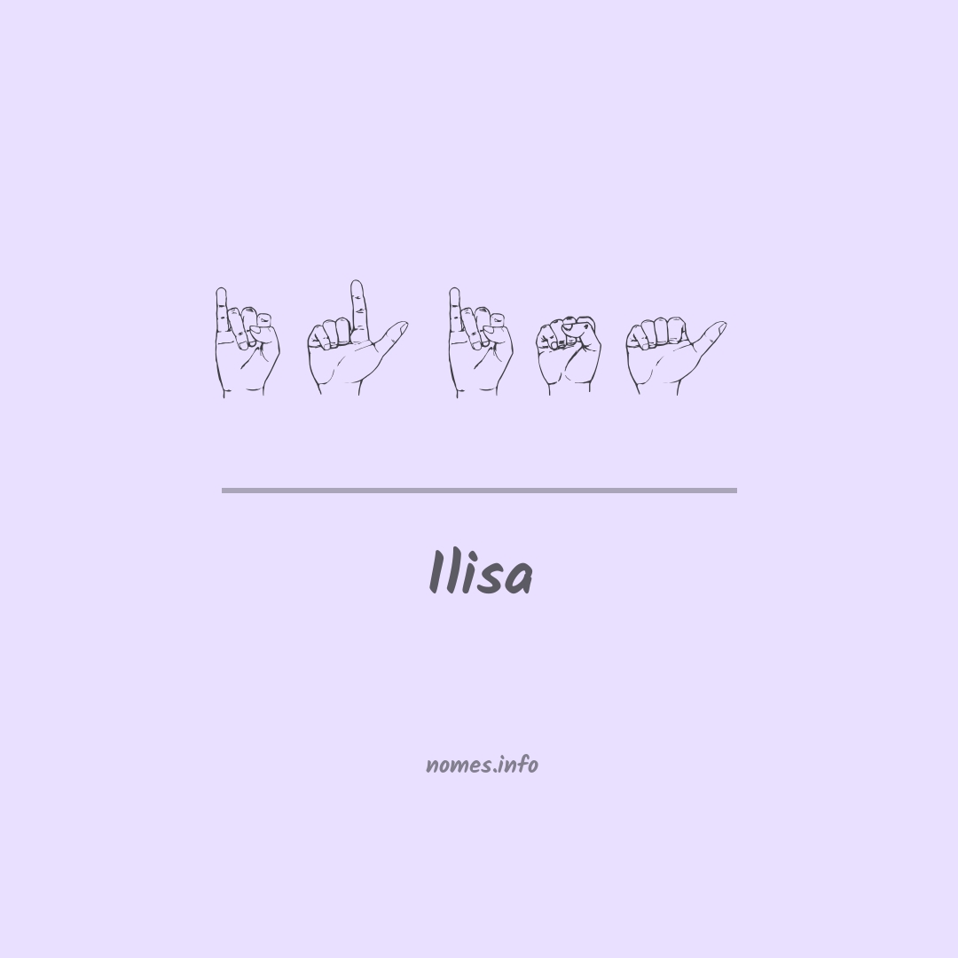 Ilisa em Libras