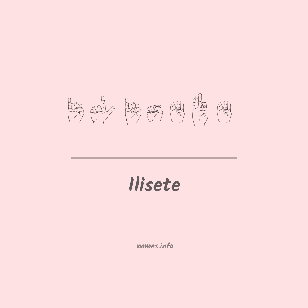 Ilisete em Libras