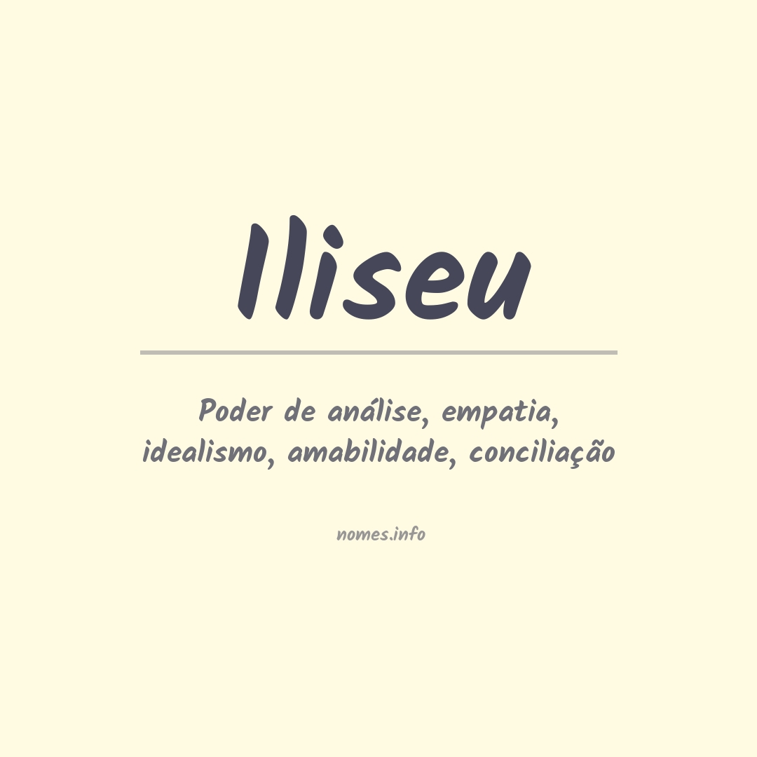 Significado do nome Iliseu