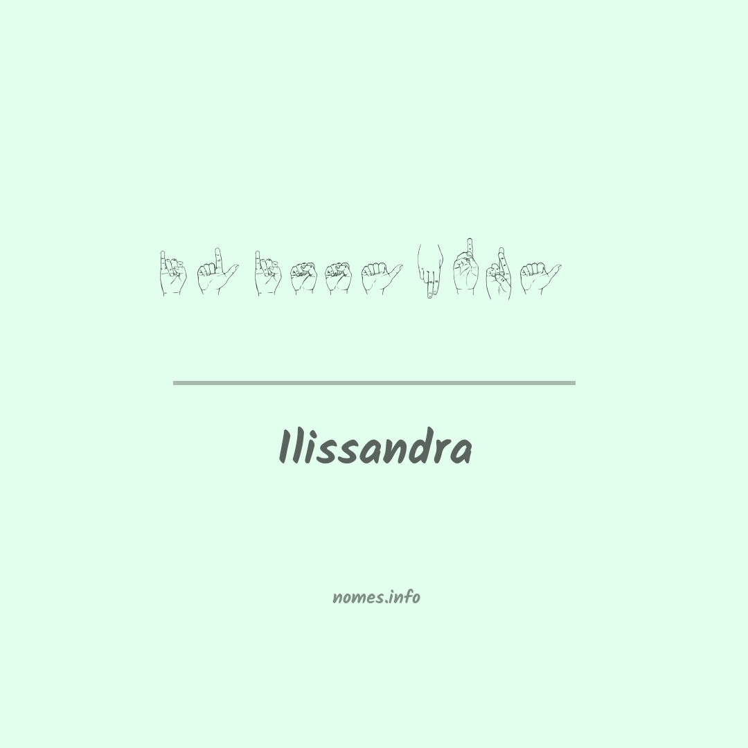 Ilissandra em Libras