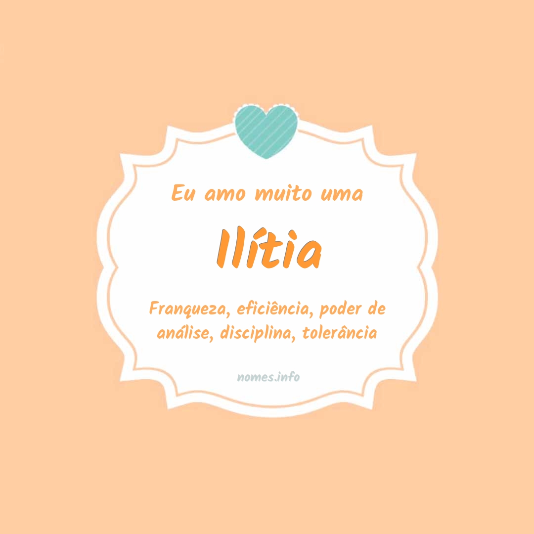 Eu amo muito Ilítia