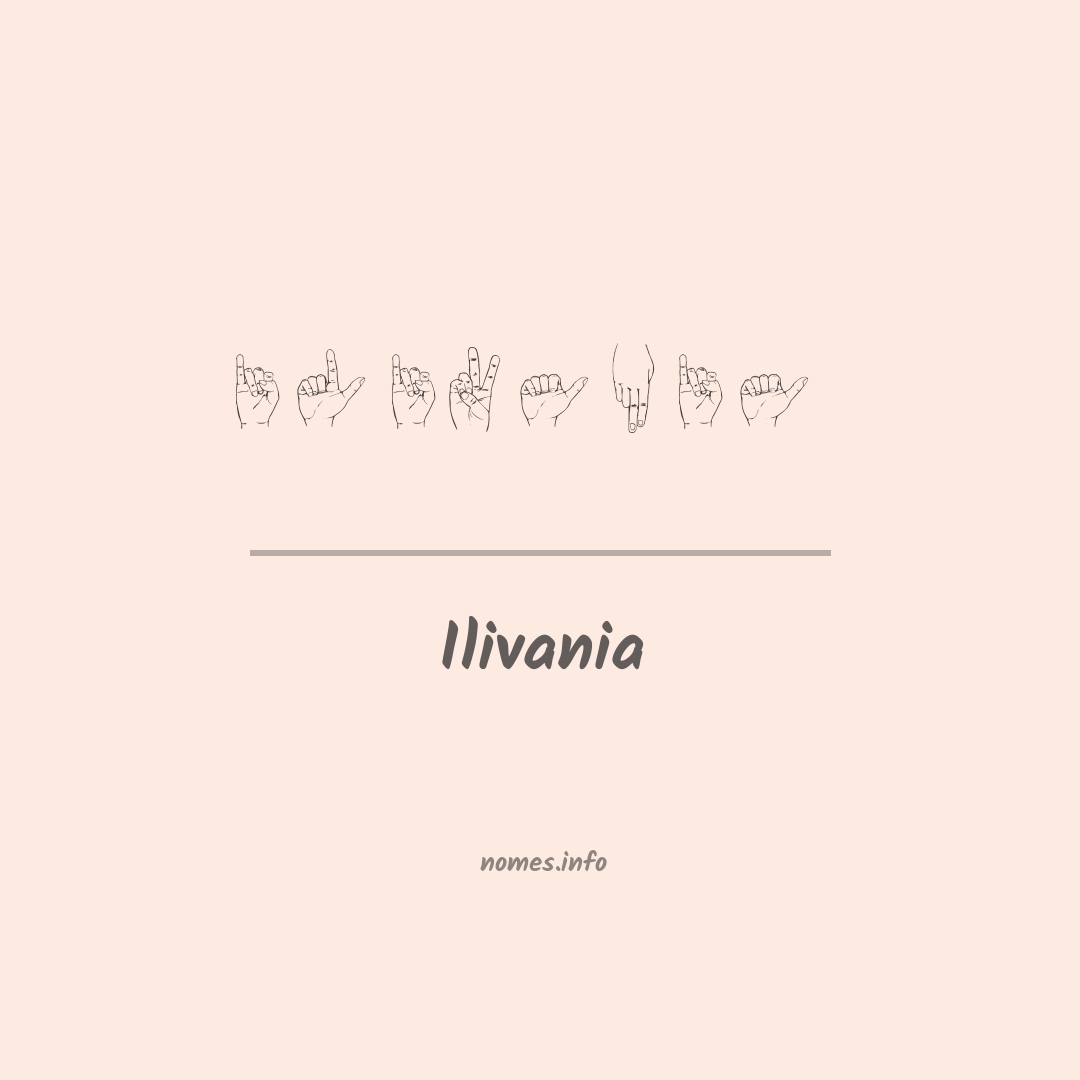 Ilivania em Libras