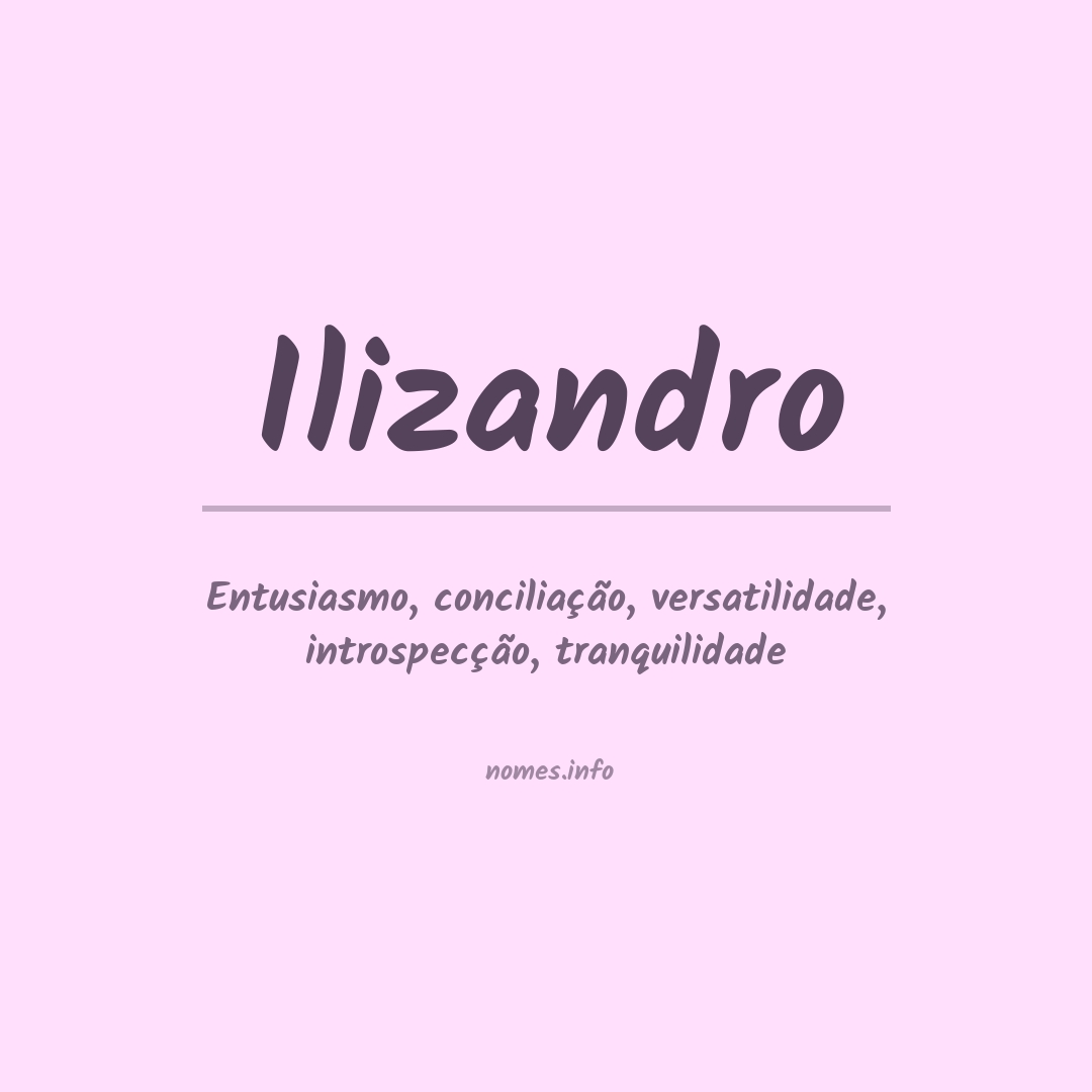 Significado do nome Ilizandro