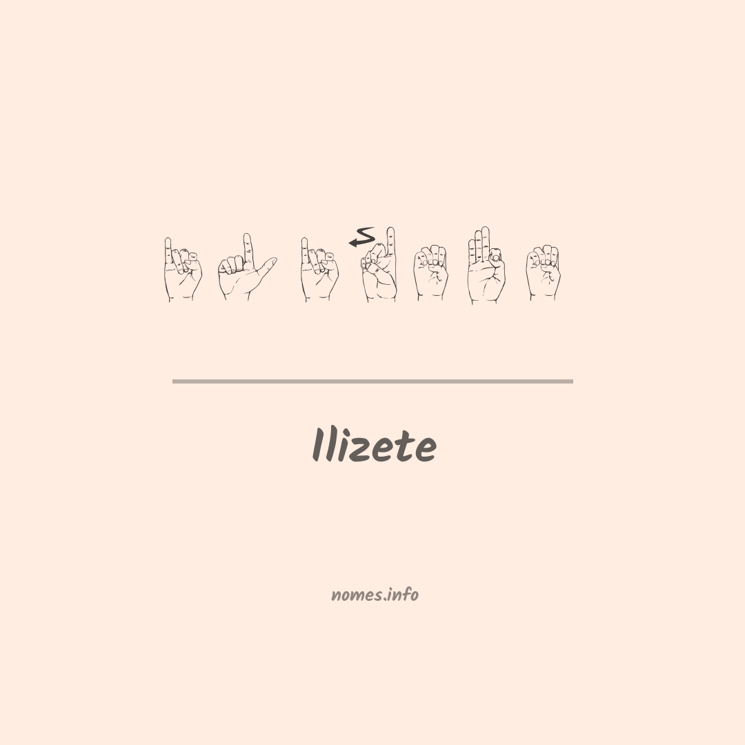 Ilizete em Libras