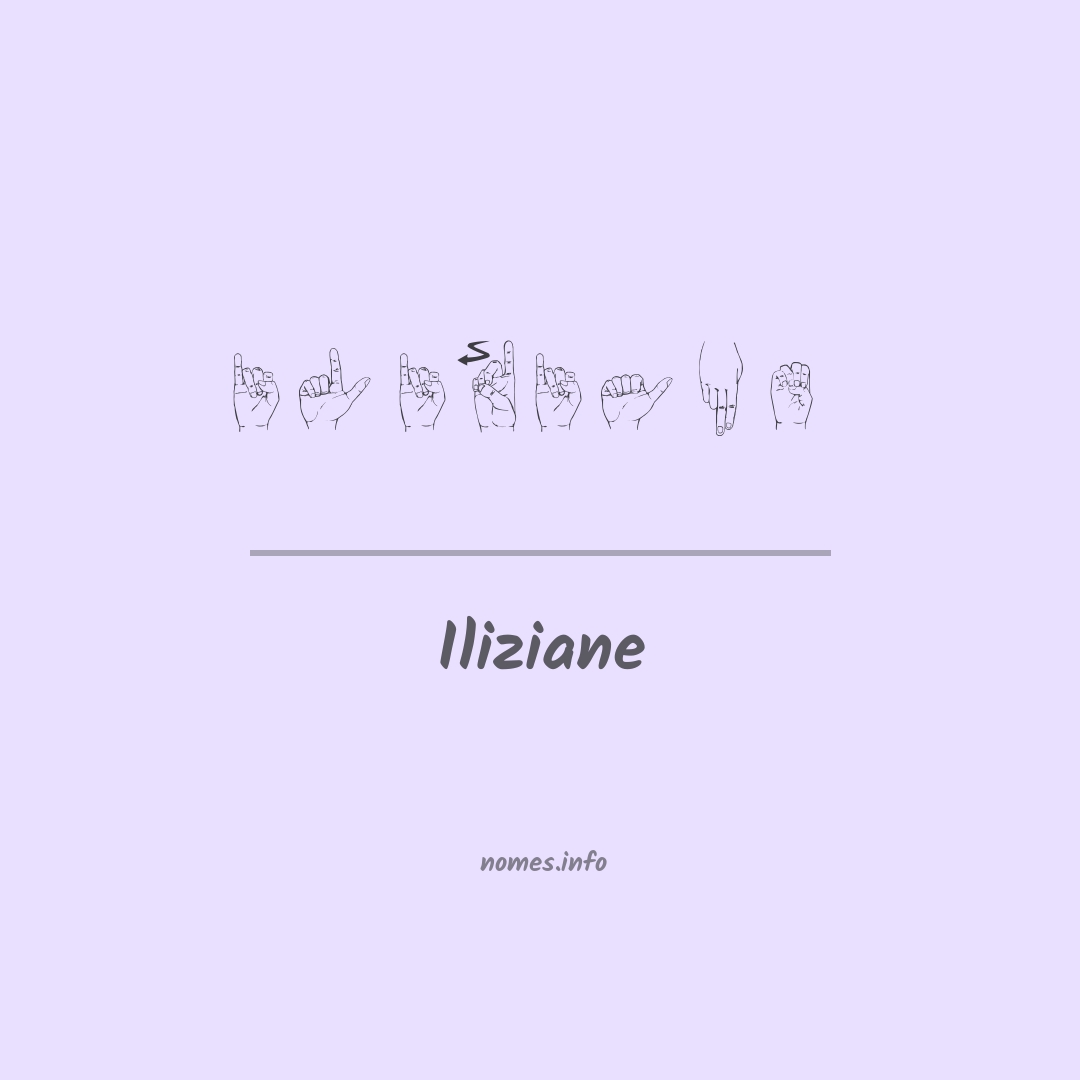 Iliziane em Libras