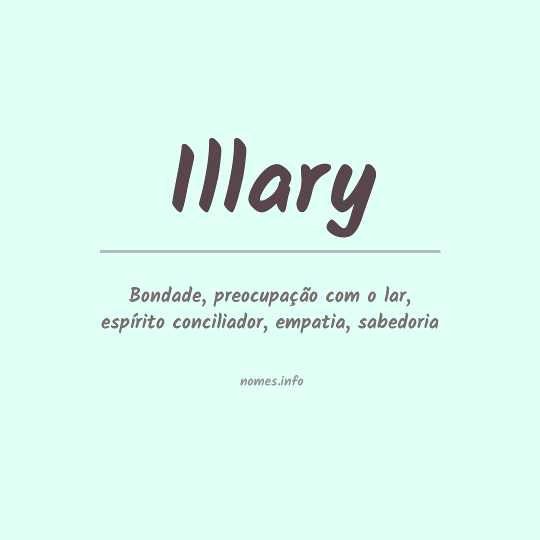 Significado do nome Illary