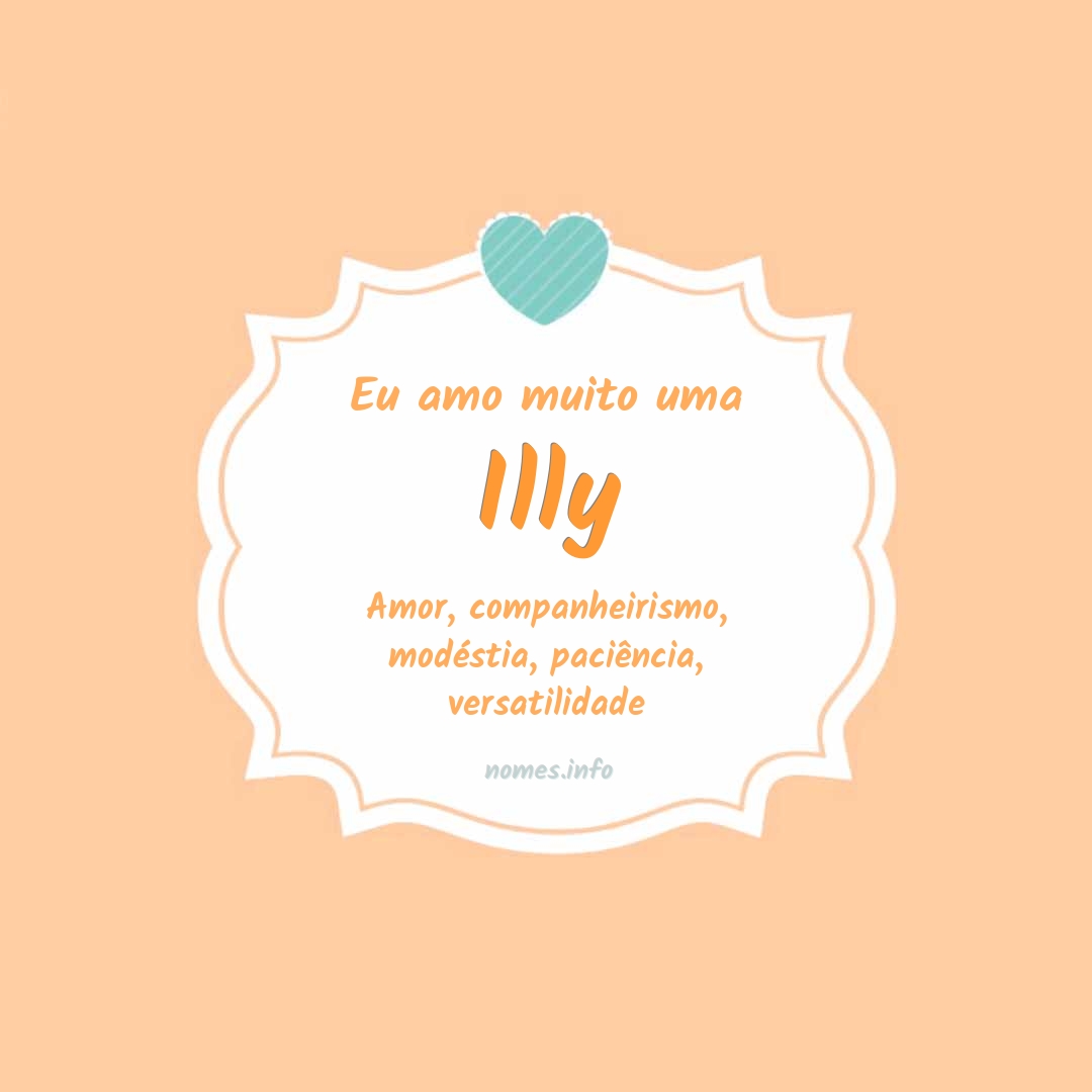 Eu amo muito Illy