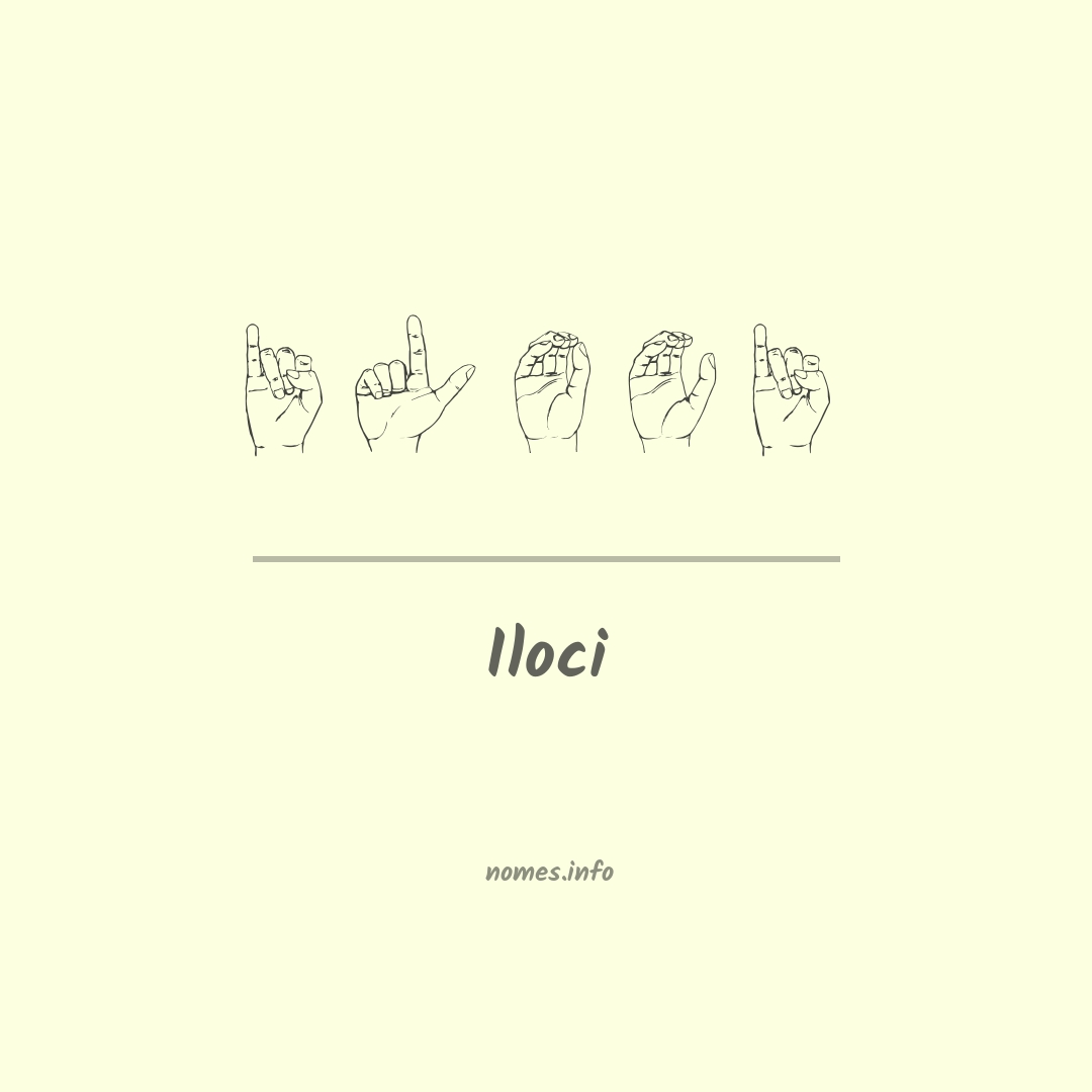 Iloci em Libras