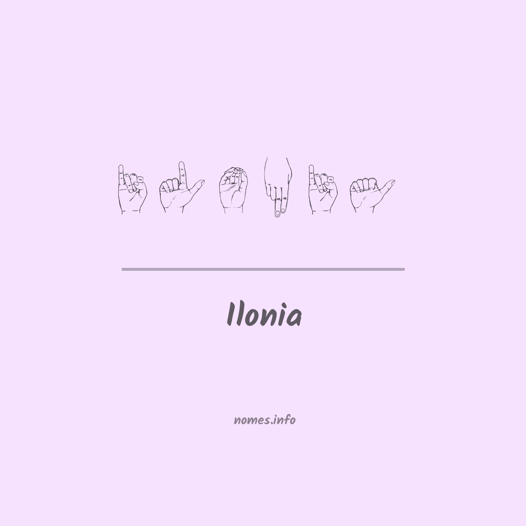 Ilonia em Libras