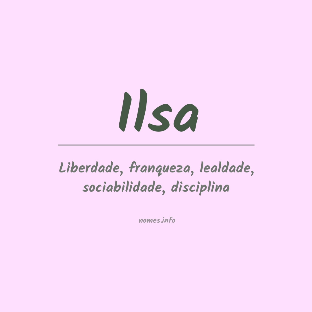 Significado do nome Ilsa