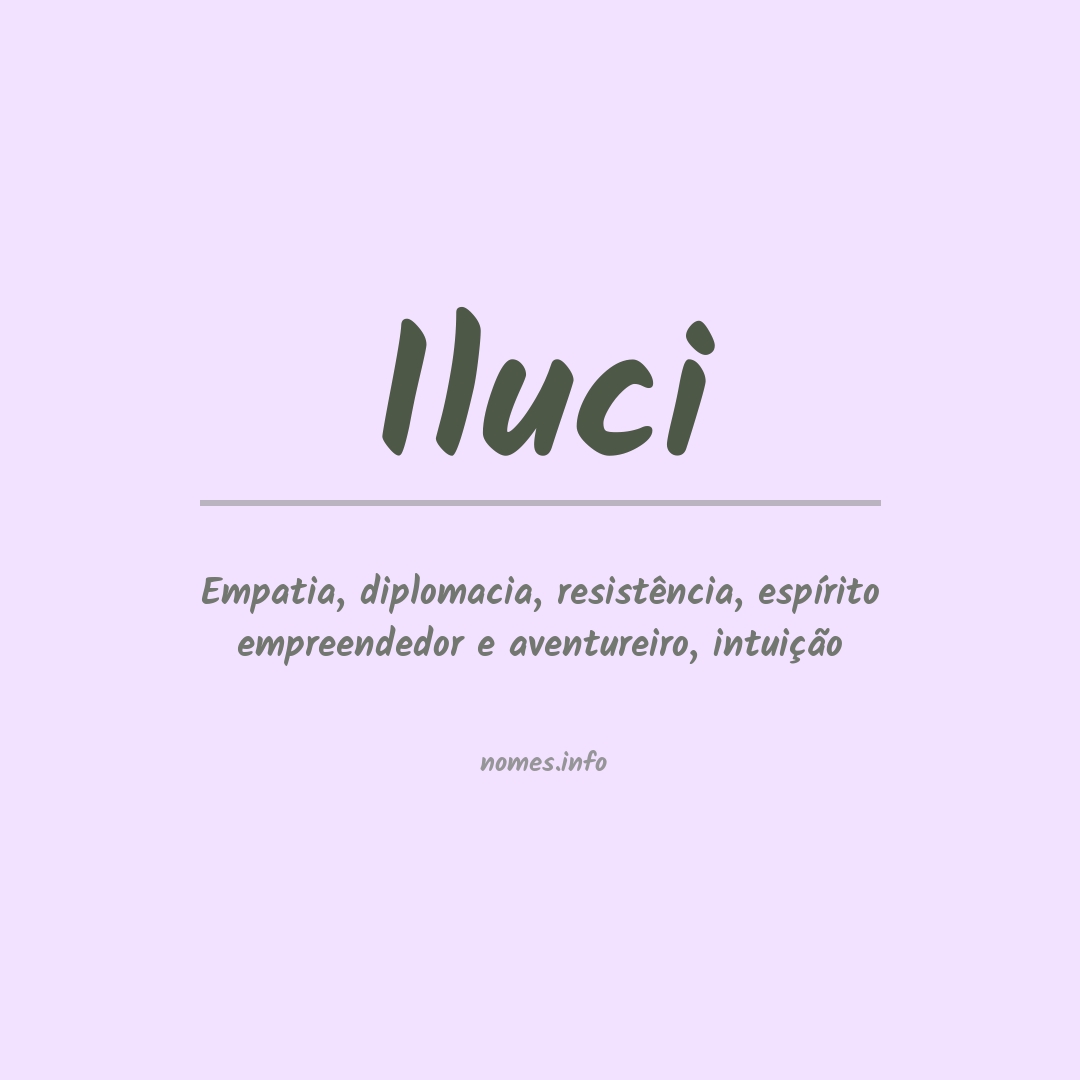 Significado do nome Iluci