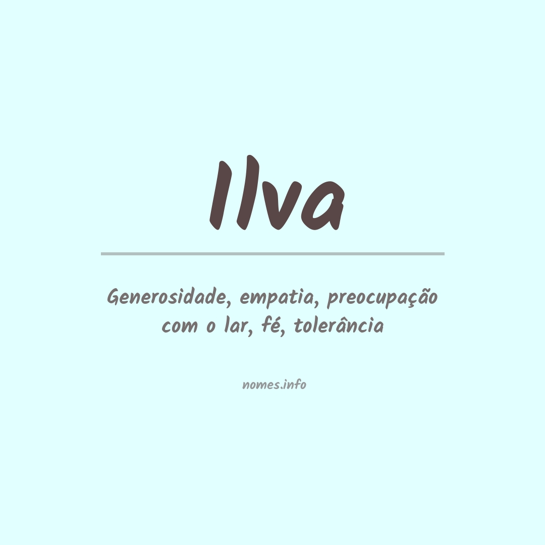 Significado do nome Ilva