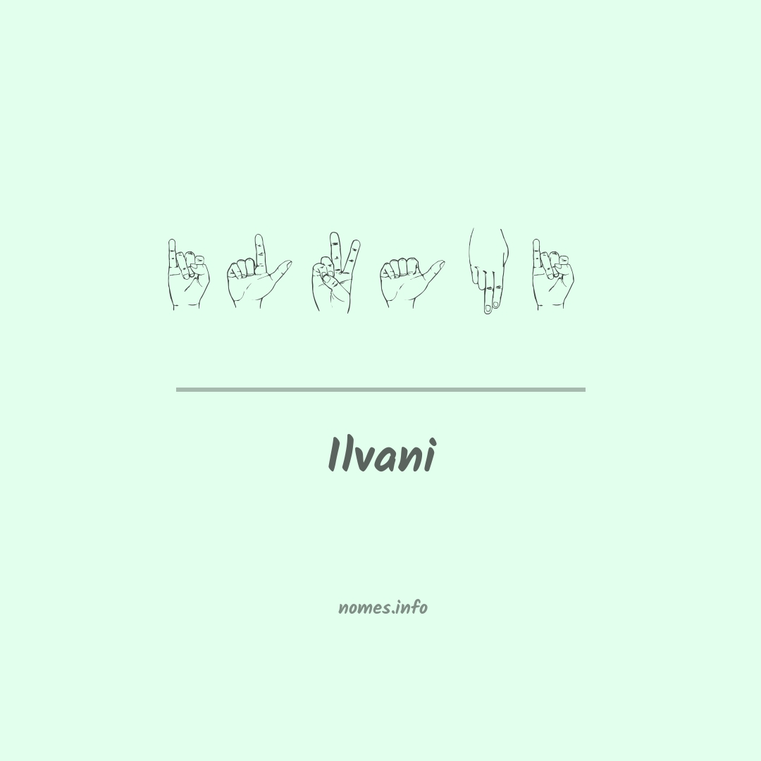 Ilvani em Libras