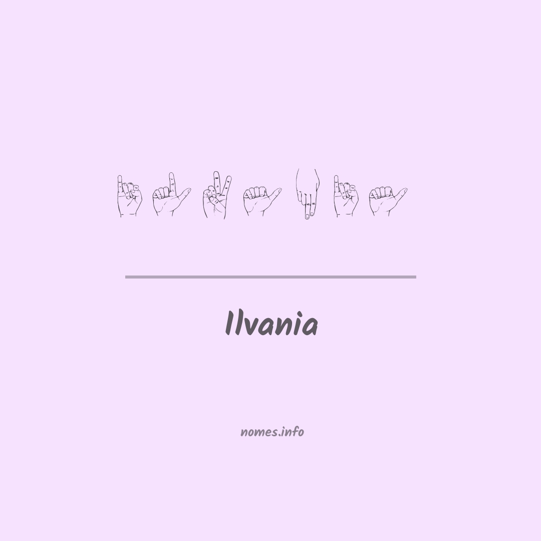 Ilvania em Libras