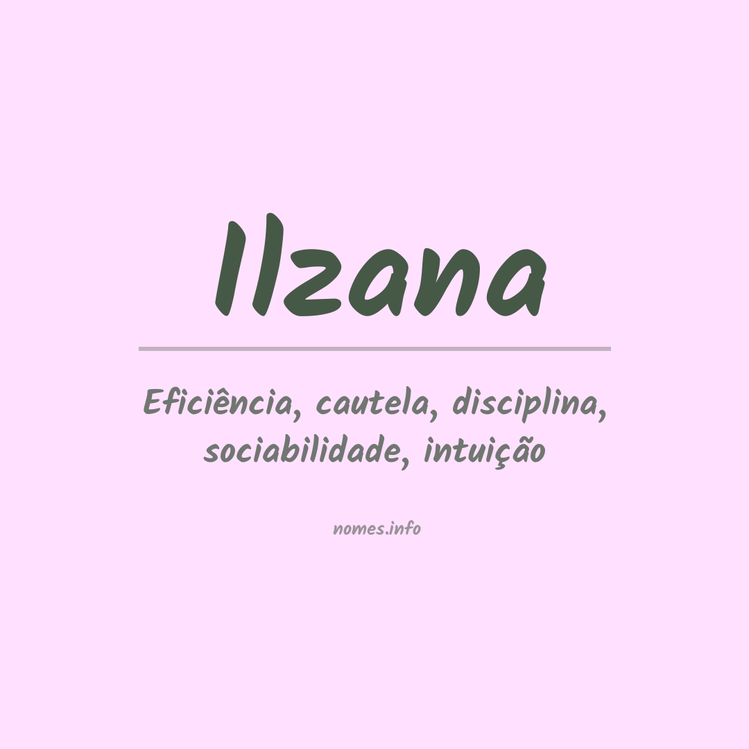 Significado do nome Ilzana