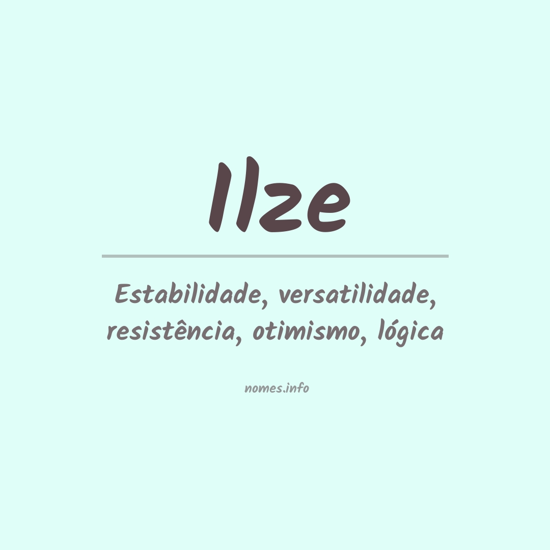 Significado do nome Ilze
