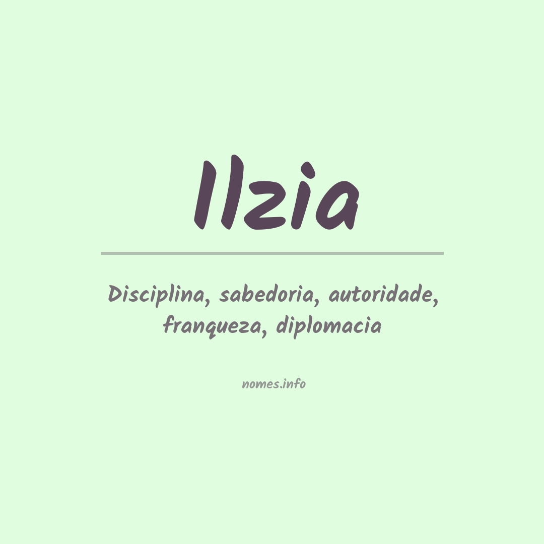 Significado do nome Ilzia