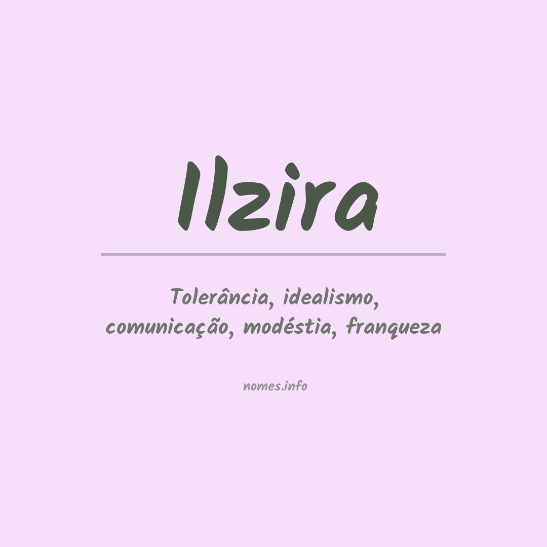 Significado do nome Ilzira