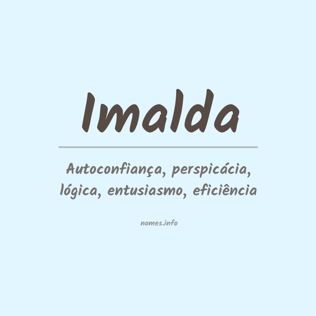 Significado do nome Imalda