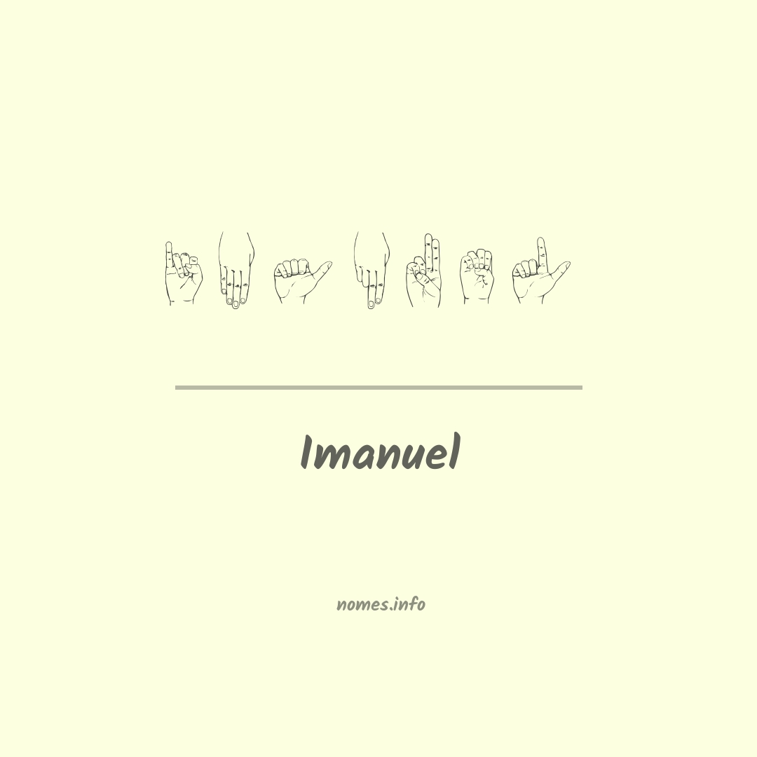 Imanuel em Libras