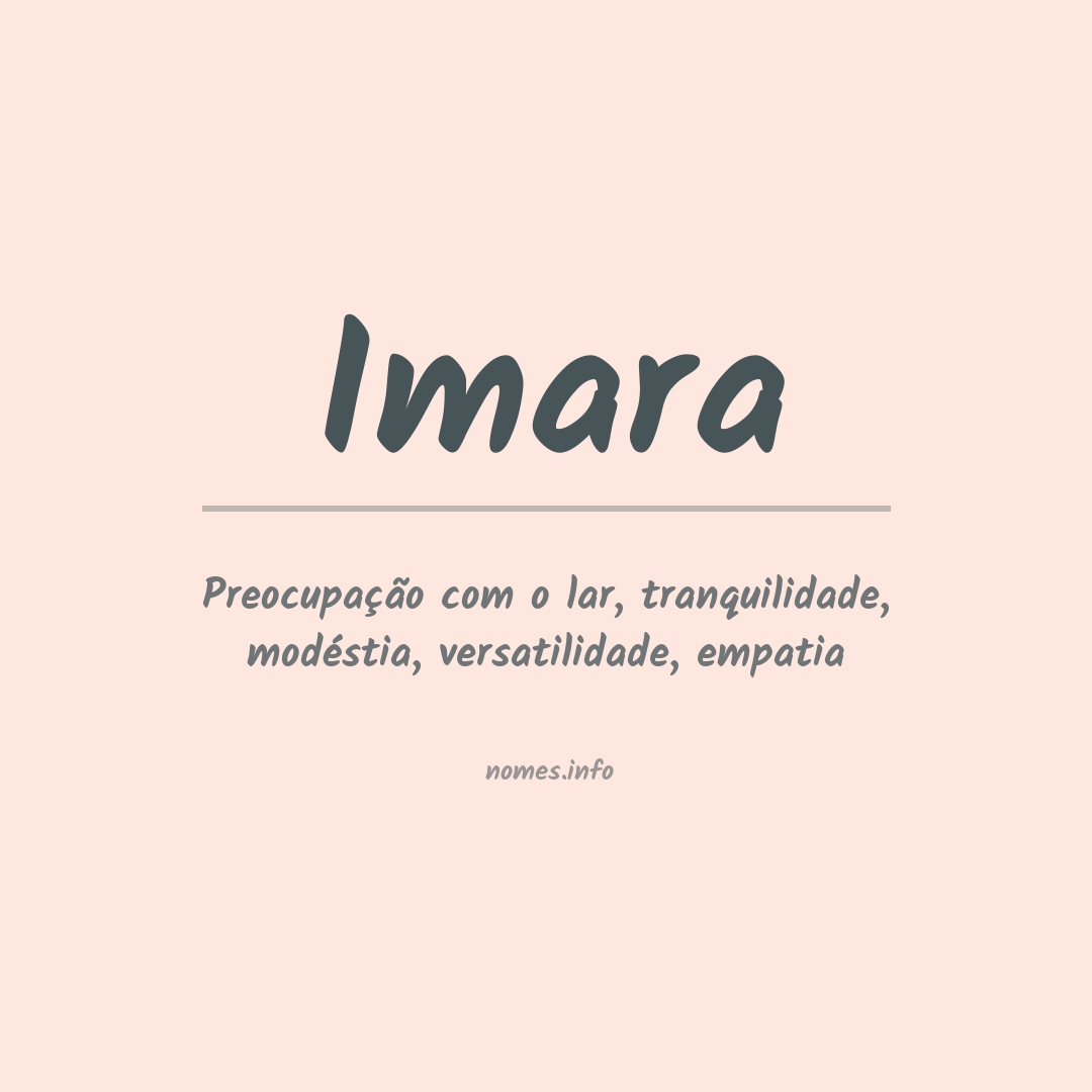 Significado do nome Imara