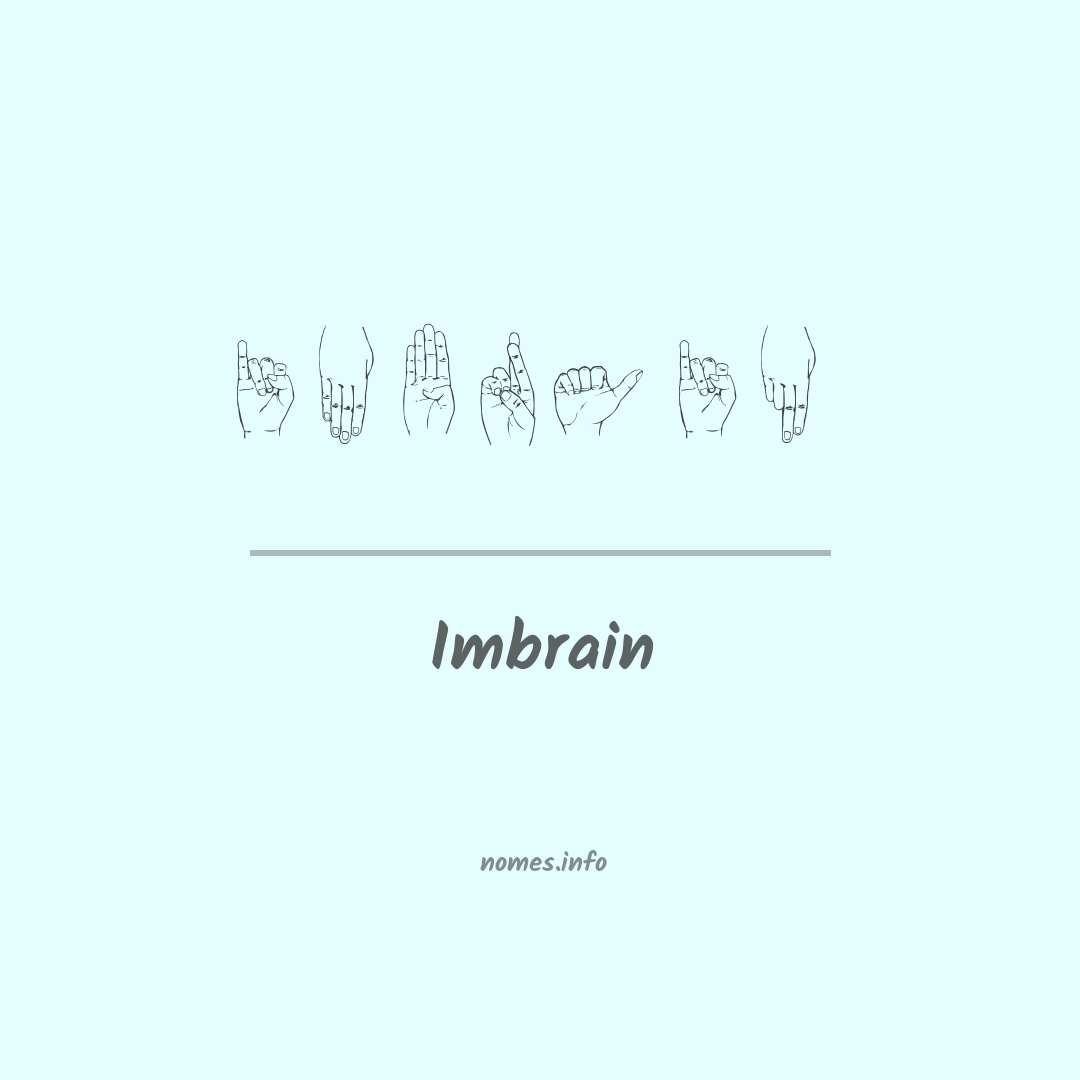 Imbrain em Libras