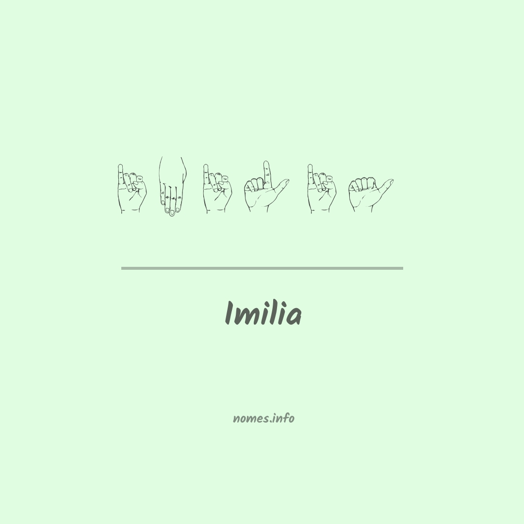 Imilia em Libras