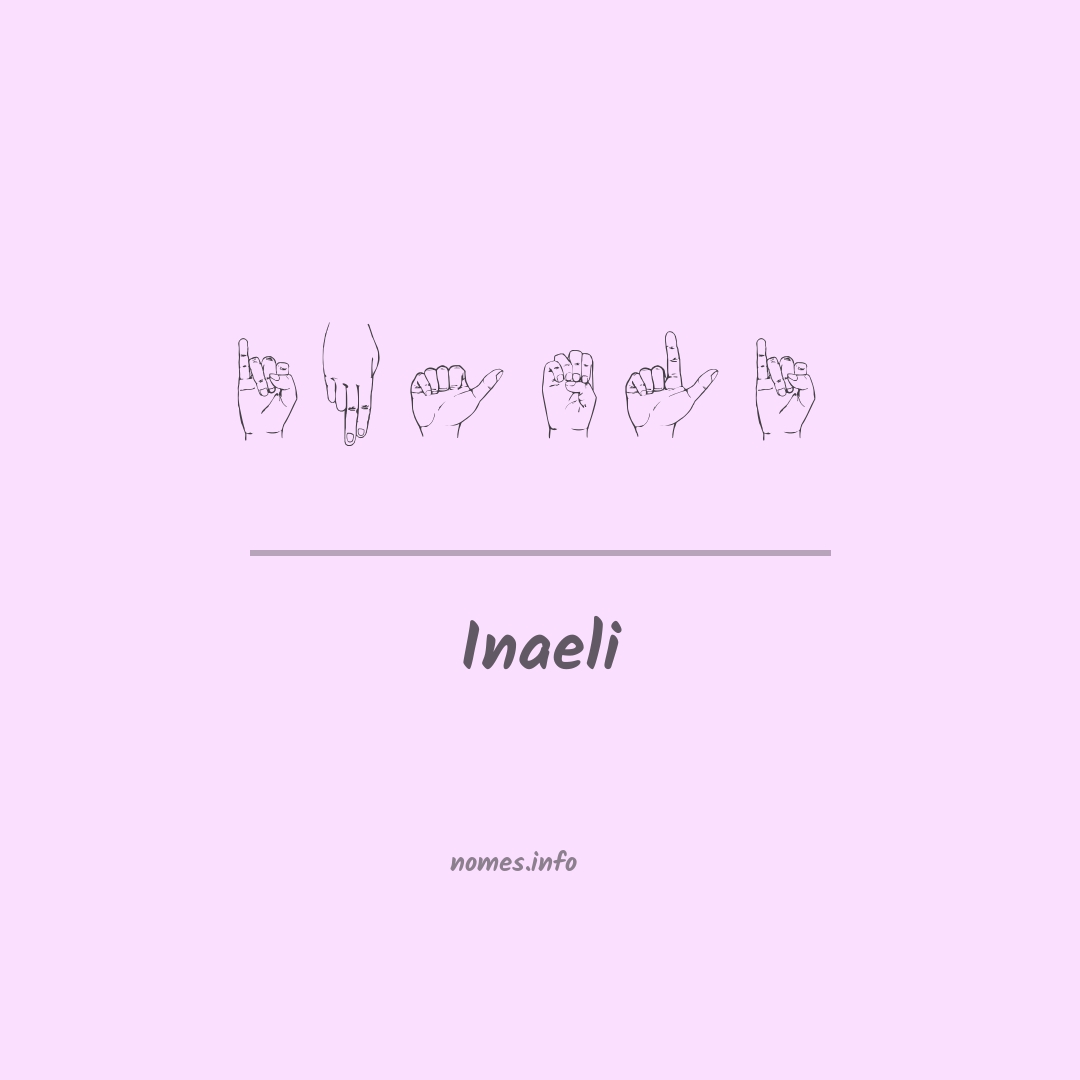 Inaeli em Libras
