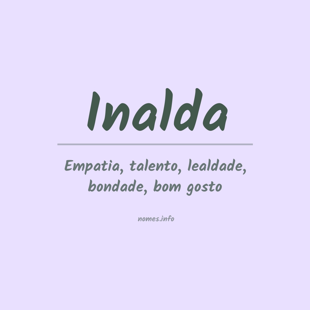 Significado do nome Inalda