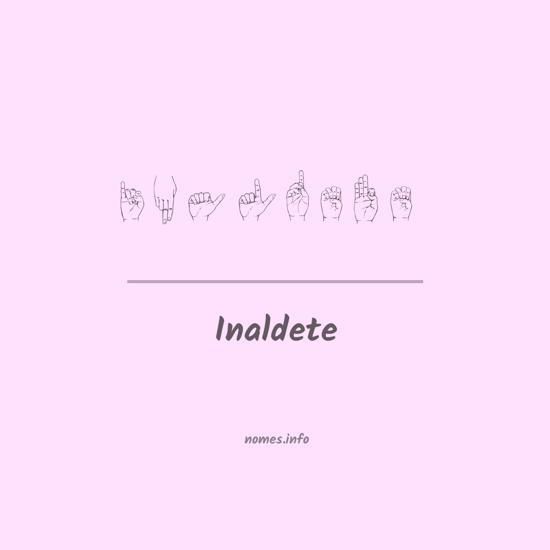 Inaldete em Libras