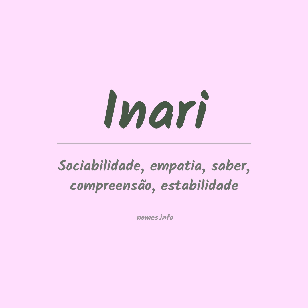 Significado do nome Inari