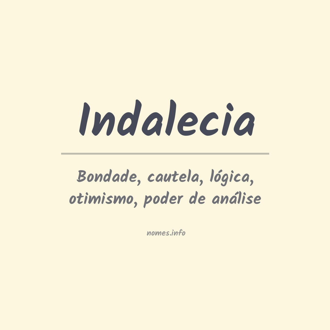 Significado do nome Indalecia