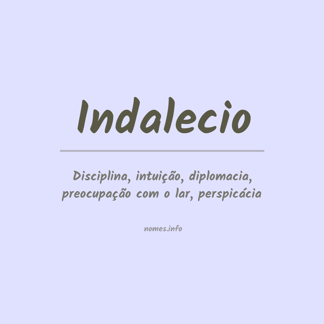 Significado do nome Indalecio