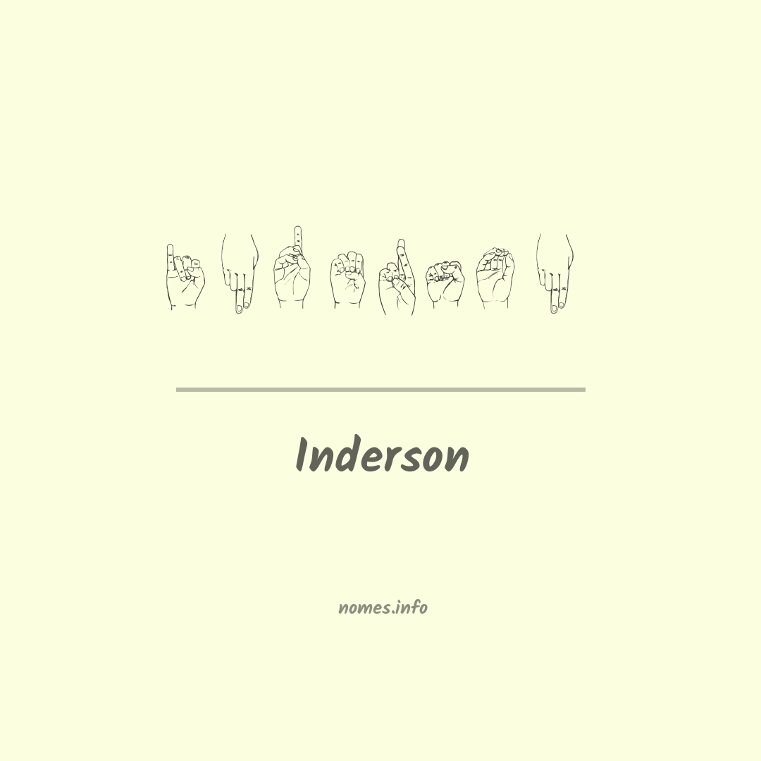 Inderson em Libras