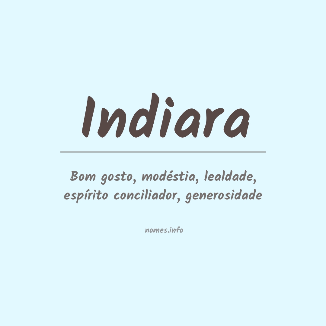 Significado do nome Indiara