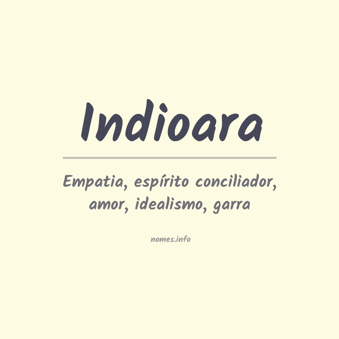 Significado do nome Indioara