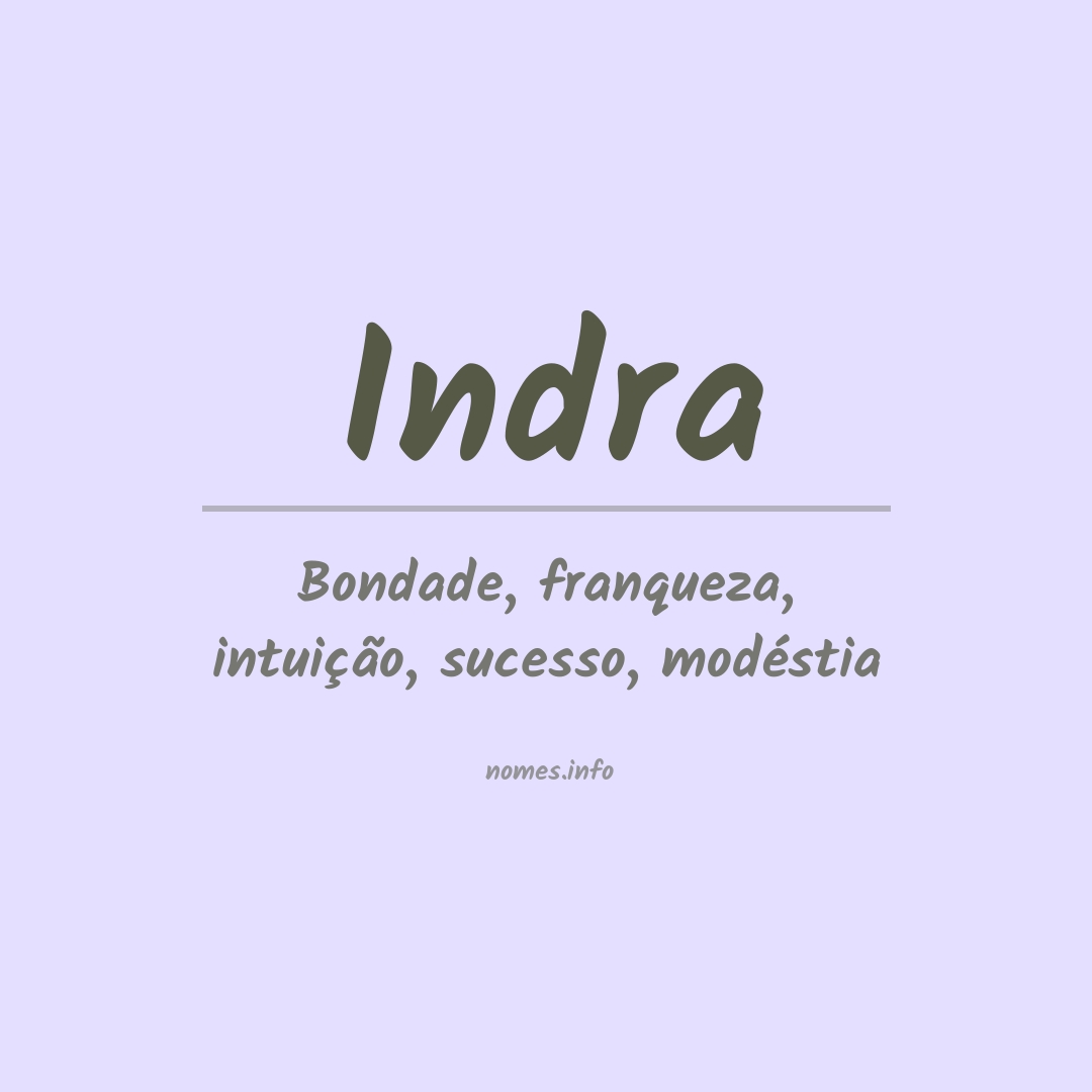 Significado do nome Indra