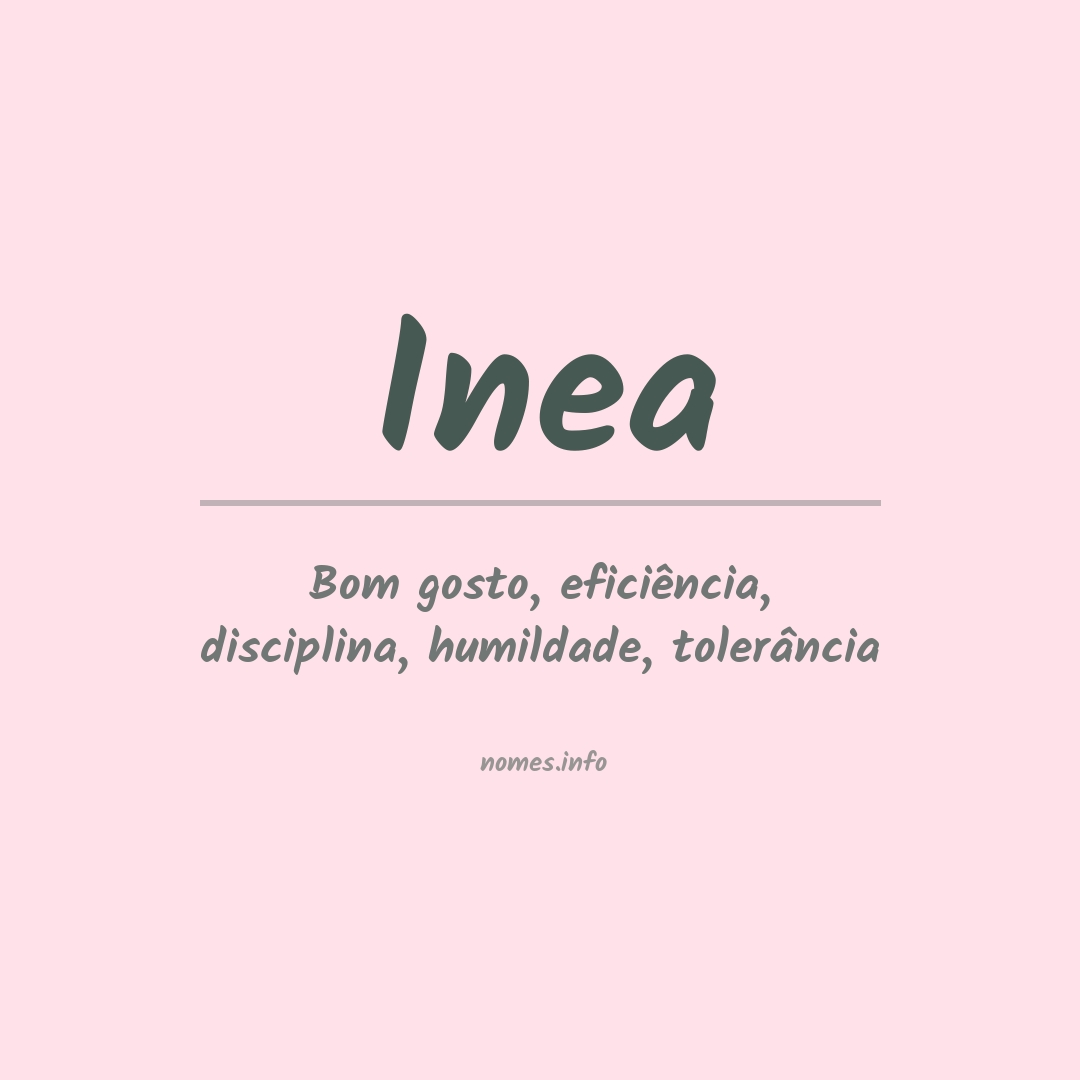 Significado do nome Inea