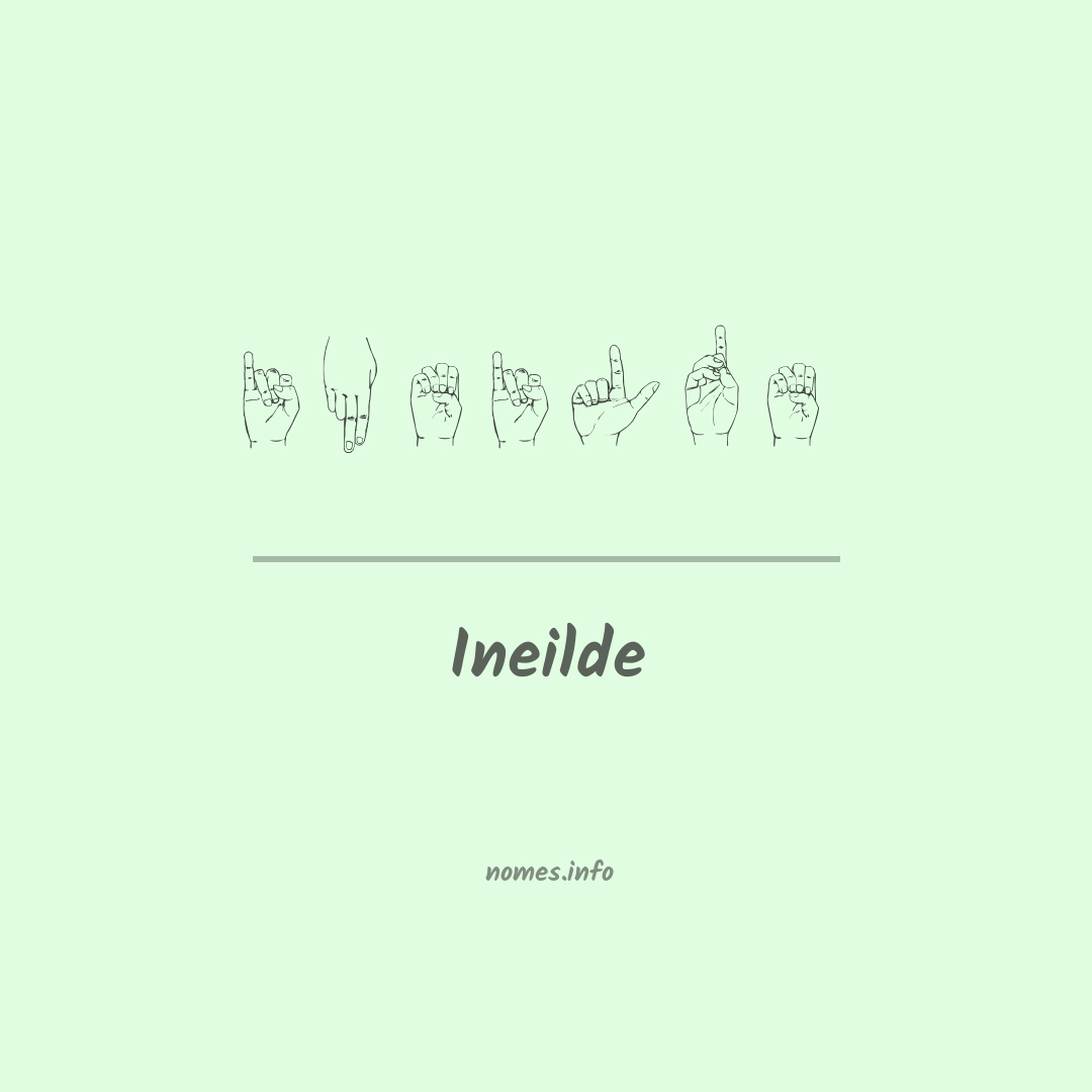 Ineilde em Libras