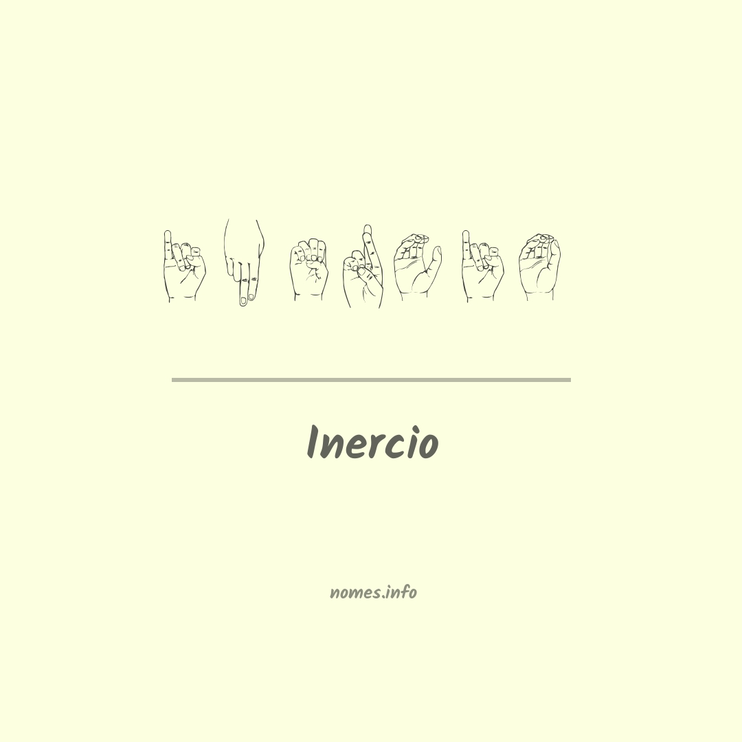 Inercio em Libras