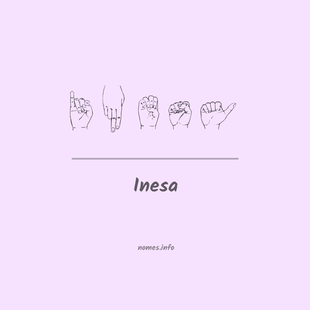 Inesa em Libras Inesa em Libras