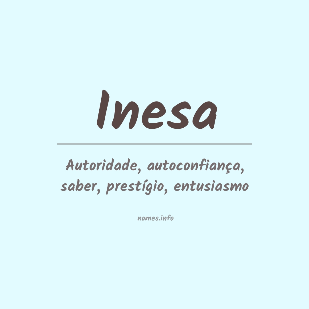 Significado do nome Inesa Significado do nome Inesa