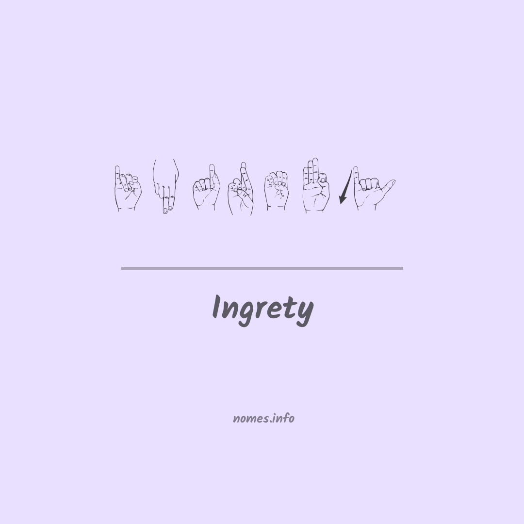 Ingrety em Libras