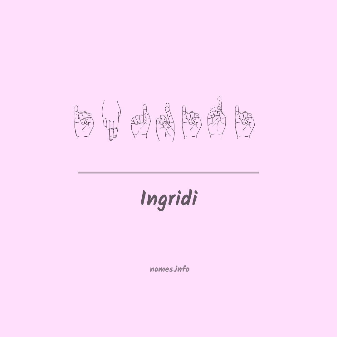 Ingridi em Libras