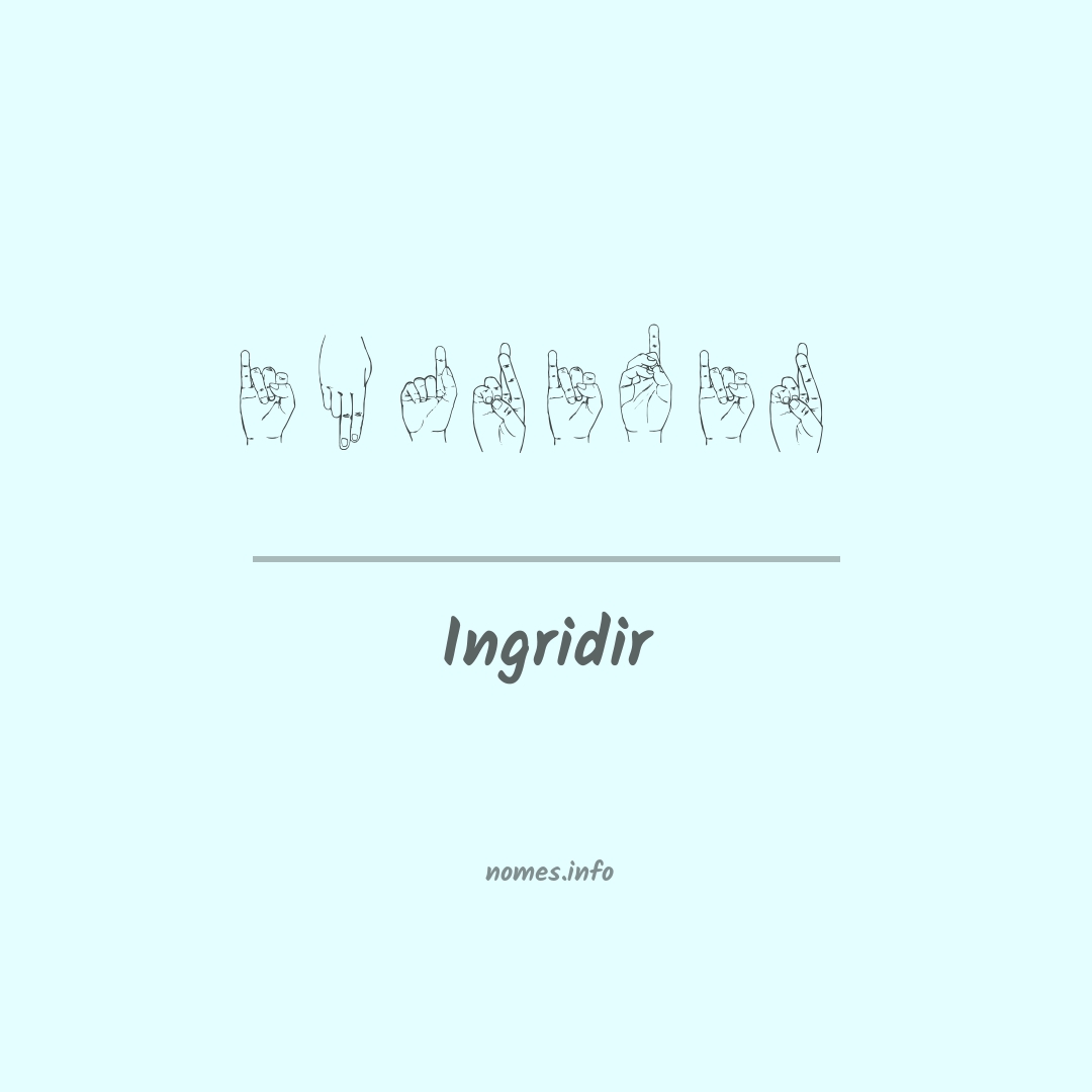 Ingridir em Libras
