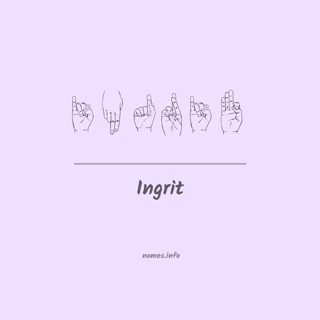 Ingrit em Libras