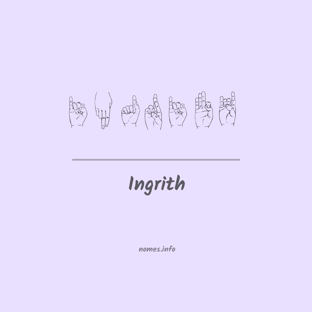 Ingrith em Libras